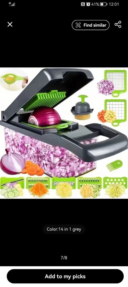 14-in-1 Multi-functional Vegetable Chopper & Slicer
