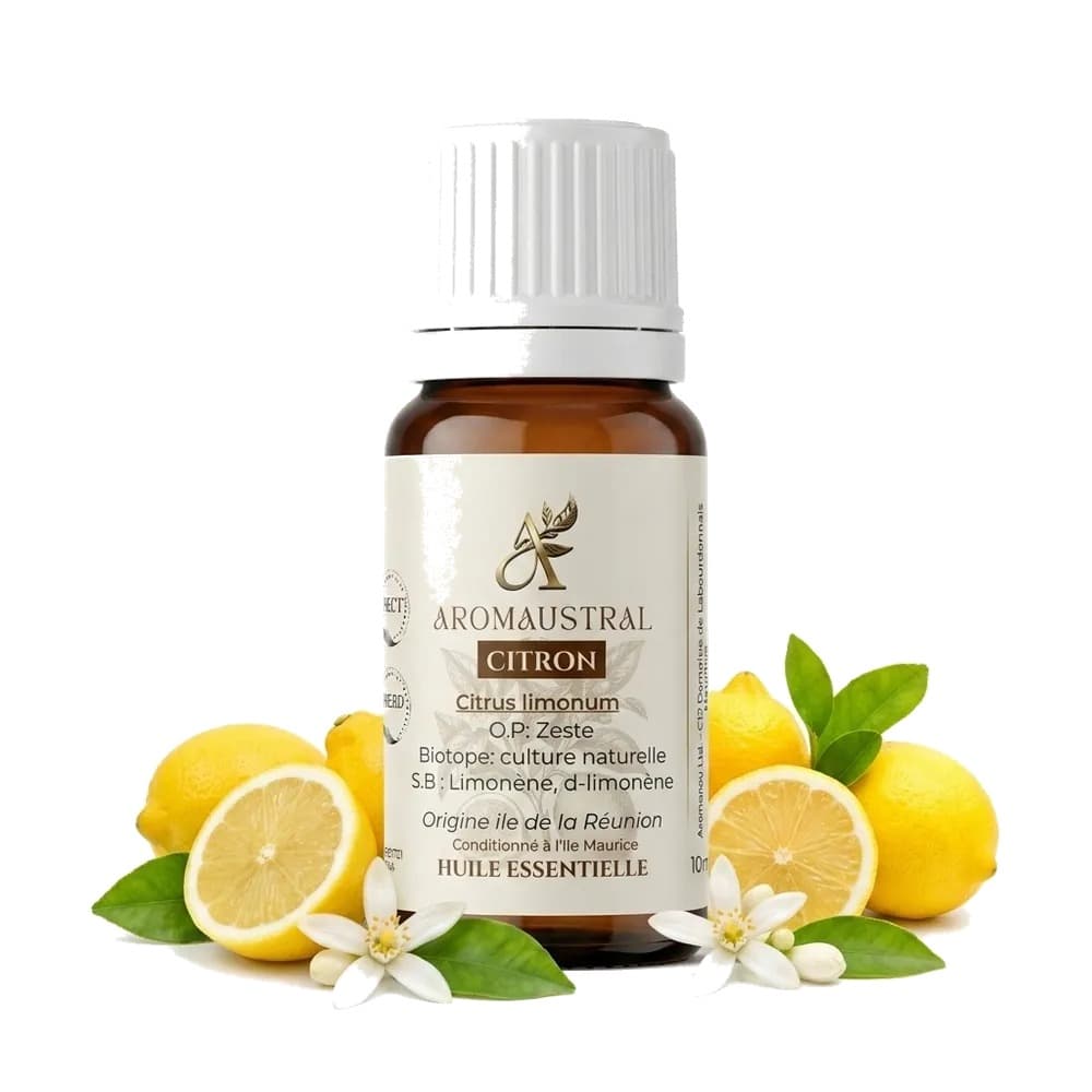 Huile Essentielle de Citron 10ml - Aromaustral by Aromanou