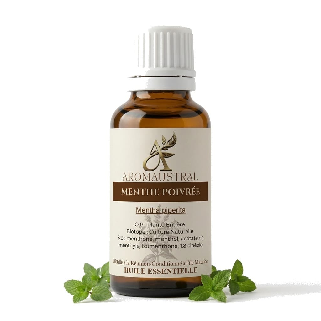 Huile Essentielle de Menthe Poivrée 10ml - Aromaustral by Aromanou