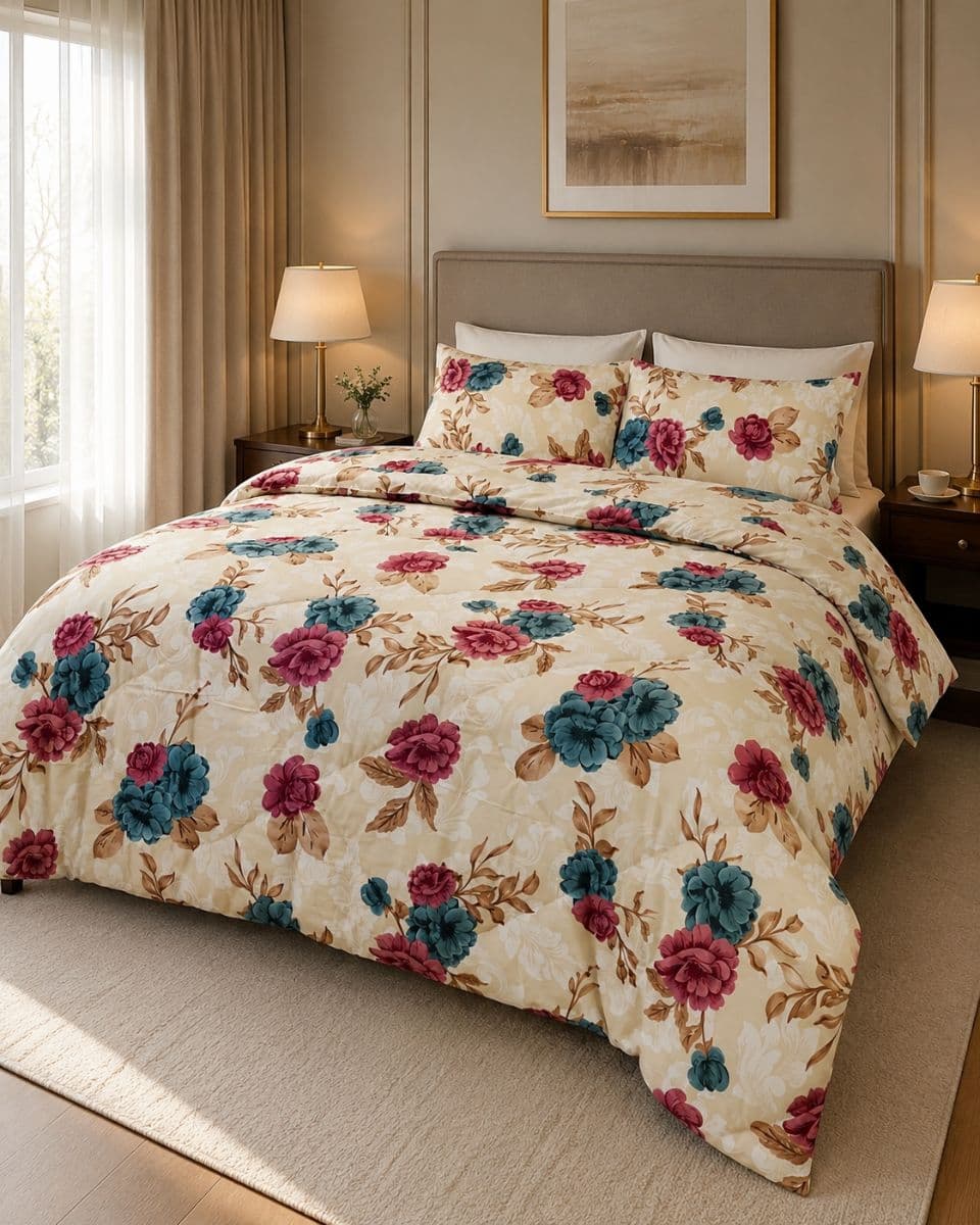 Royal Bloom – Luxury Floral Duvet Set