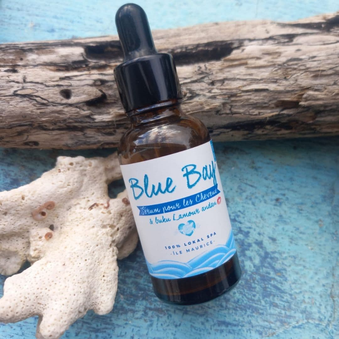 "Blue Bay" / Natural & reefsafe Hair care / Huile de soin naturelle et écologique pour les Cheveux