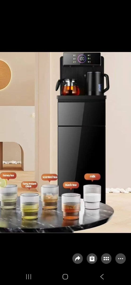 Smart Bottom-Load Water Dispenser with Integrated Tea Maker