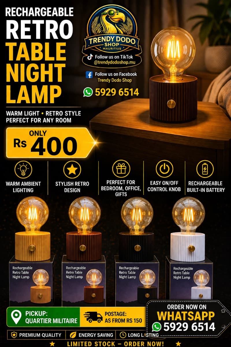 Rechargeable Retro Night Lamp